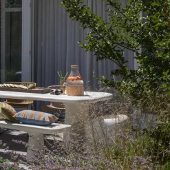 Hot WOOOD Loggia tuintafel vezelversterkte polymeer naturel 200x100 cm