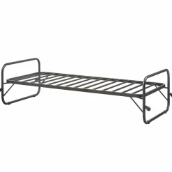 Sale WOOOD Lucy eenpersoons onderschuifbed metaal zwart 90x200 cm