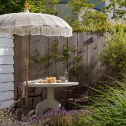 Clearance WOOOD Luno tuintafel rond ø120 cm vezelversterkte polymeer naturel