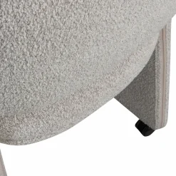 Hot WOOOD Lyric eetkamerstoel met wielen greige