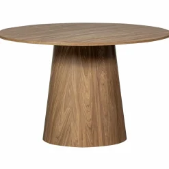 Discount WOOOD Maan eettafel rond mdf ø120 cm Walnoot