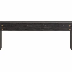 WOOOD Maan sidetable MDF donkerbruin