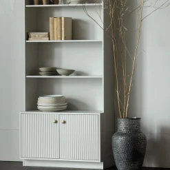 Clearance WOOOD Madu boekenkast grenen wolkengrijs