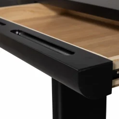 Best WOOOD Mael bureau/sidetable fineer zwart