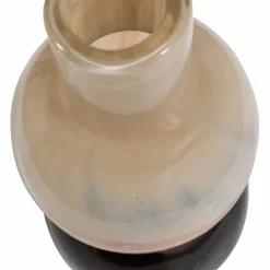 Hot WOOOD Marjon handgevormde vaas glas bruin