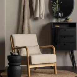 Online WOOOD Mark fauteuil geweven stof Naturel