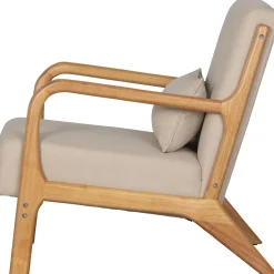 Online WOOOD Mark fauteuil geweven stof Naturel