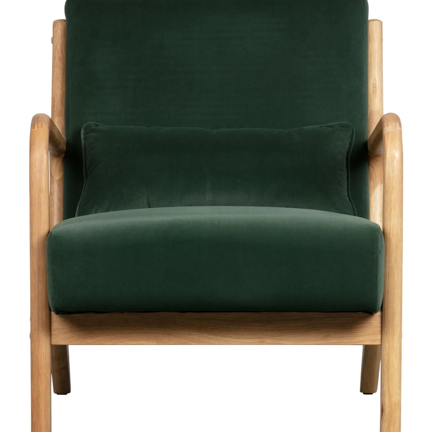 Hot WOOOD Mark fauteuil velvet fles Groen
