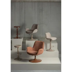 WOOOD Marten in hoogte verstelbare fauteuil Oranje