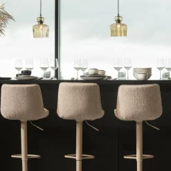 WOOOD Marten in hoogte verstelbare barstoel zand