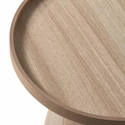 WOOOD Maud bijzettafel conisch hout naturel 38xø39 cm