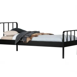 Best WOOOD Mees bed metaal zwart 90x200 cm