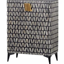 Discount WOOOD Menne opbergkast zwart/wit