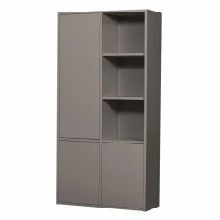 WOOOD Merel opbergkast grenen warmgrijs Warm grijs