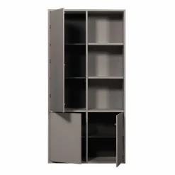 WOOOD Merel opbergkast grenen warmgrijs Warm grijs