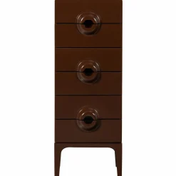 Discount WOOOD Merge ladekast 6 lades hout bruin/rood