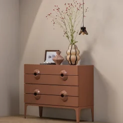 WOOOD Merge ladekast/commode oud roze