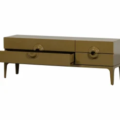 Outlet WOOOD Merge tv meubel hout Honinggeel