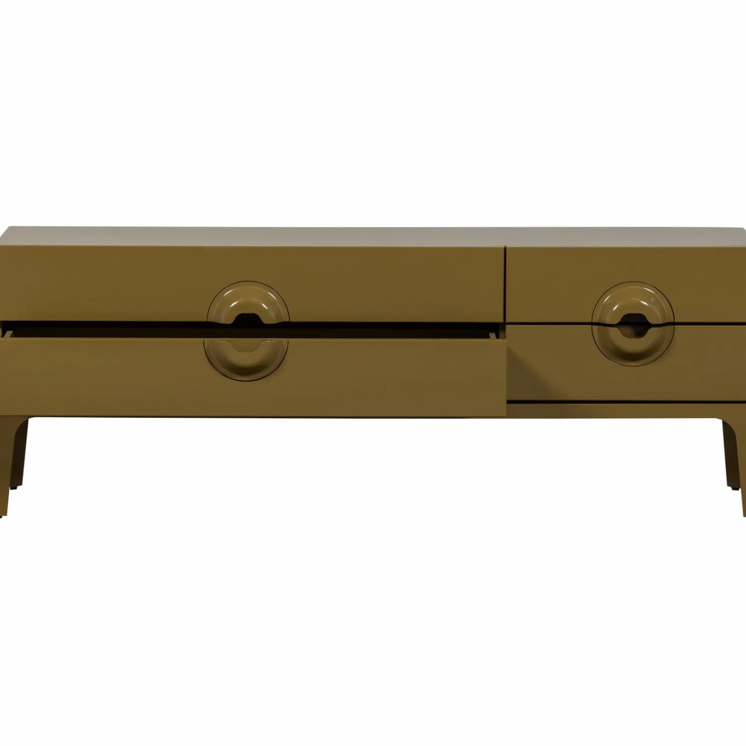 Outlet WOOOD Merge tv meubel hout Honinggeel