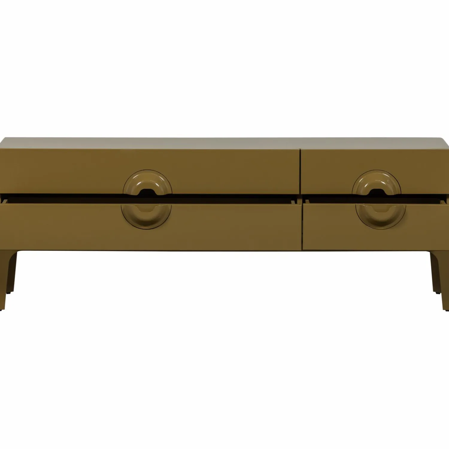 Outlet WOOOD Merge tv meubel hout Honinggeel