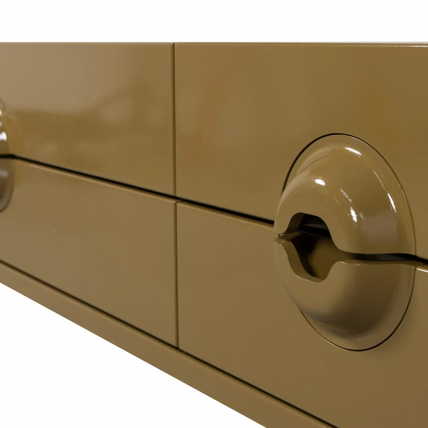 Outlet WOOOD Merge tv meubel hout Honinggeel