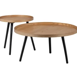 New WOOOD Mesa bijzettafel L hout 34xø60 Naturel