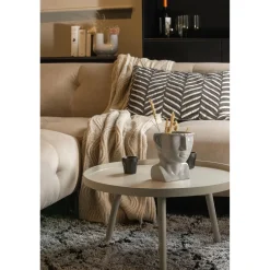 Outlet WOOOD Mesa bijzettafel L hout 34 x ø60 Zand