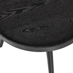 Hot WOOOD Mesa bijzettafel M hout 45xø45 Zwart