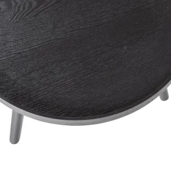 Hot WOOOD Mesa bijzettafel M hout 45xø45 Zwart