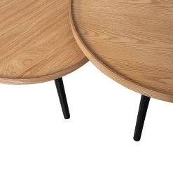 Online WOOOD Mesa bijzettafel XL hout 39xø78 Naturel