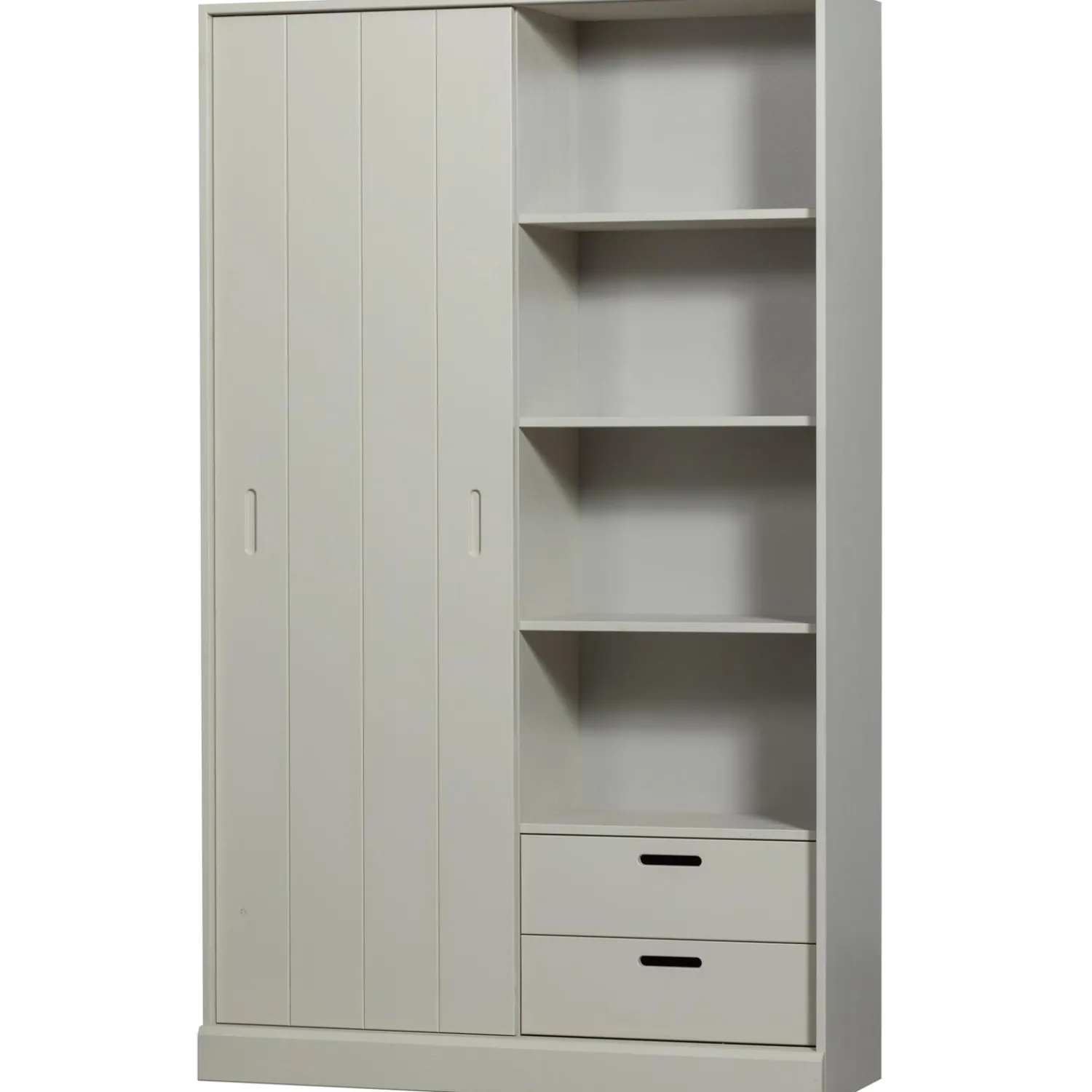 Clearance WOOOD Mila schuifdeurkast grenen dust