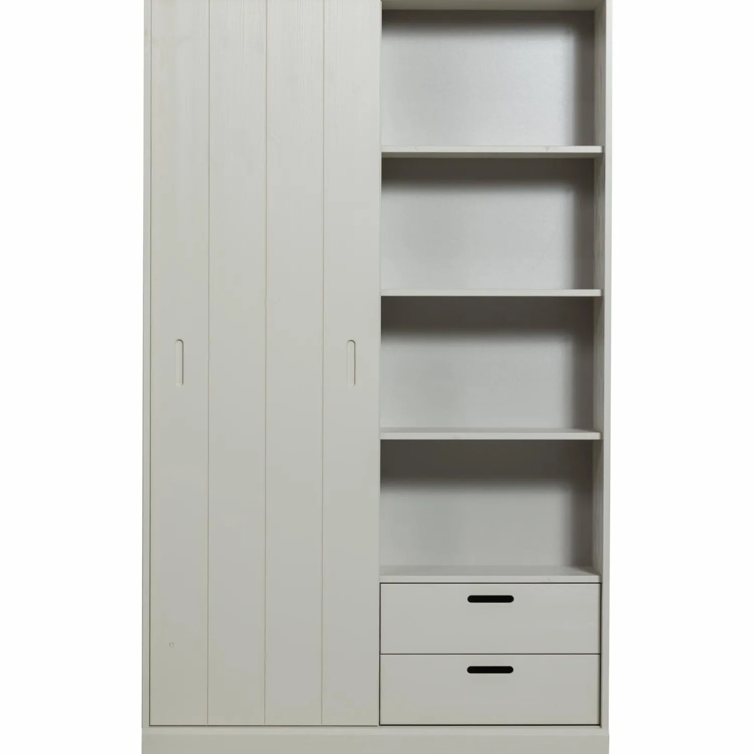 Clearance WOOOD Mila schuifdeurkast grenen dust