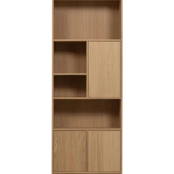 WOOOD Modulair bovenkast 77 cm eiken naturel mat