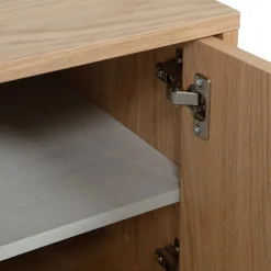 Online WOOOD Modulair onderkast 77 cm eiken naturel mat