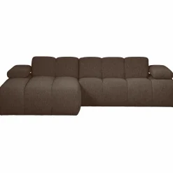 Clearance WOOOD Mojo chaise longue bank links bouclé Bruin melange