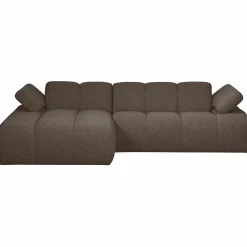 Clearance WOOOD Mojo chaise longue bank links bouclé Bruin melange