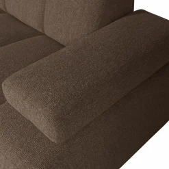 Clearance WOOOD Mojo chaise longue bank links bouclé Bruin melange