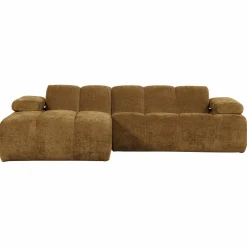 WOOOD Mojo chaise longue bank links ribstof Honinggeel