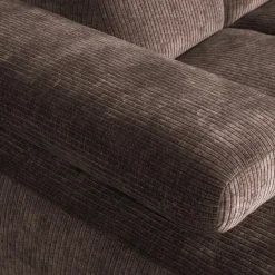 WOOOD Mojo chaise longue bank links ribstof Bruin