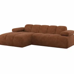 Hot WOOOD Mojo chaise longue bank links wollig Roestbruin