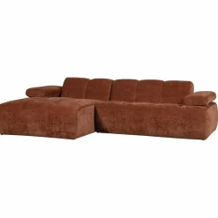 Best WOOOD Mojo chaise longue bank links ribstof Roestbruin