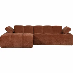 Best WOOOD Mojo chaise longue bank links ribstof Roestbruin