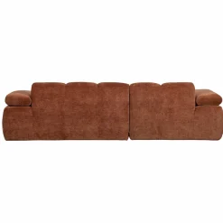 Best WOOOD Mojo chaise longue bank links ribstof Roestbruin