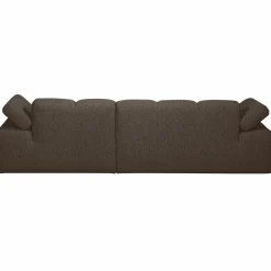 New WOOOD Mojo chaise longue bank rechts bouclé Bruin melange