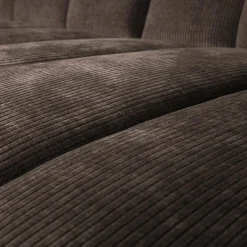 Discount WOOOD Mojo chaise longue bank rechts ribstof Bruin