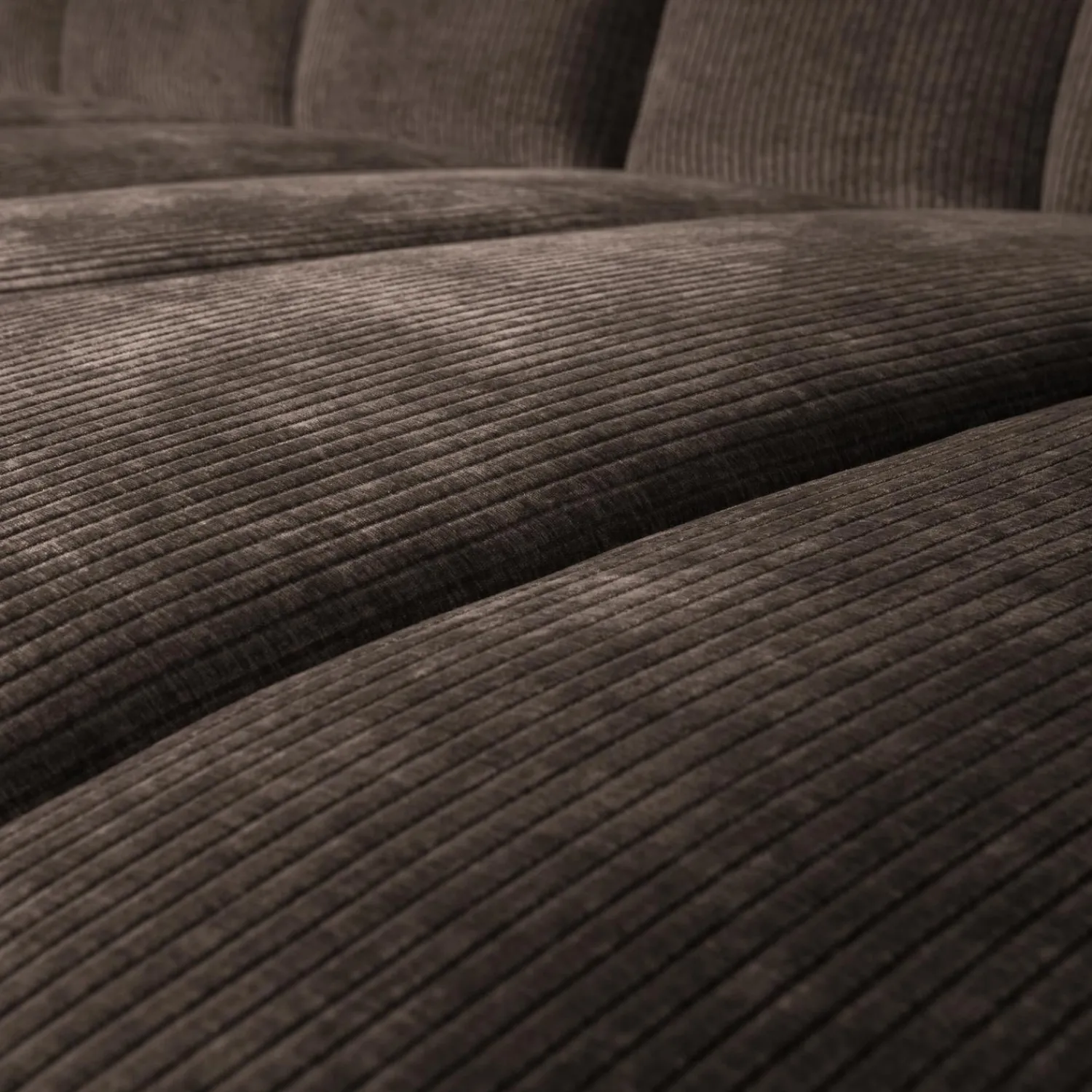 Discount WOOOD Mojo chaise longue bank rechts ribstof Bruin