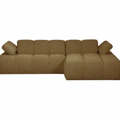 Sale WOOOD Mojo chaise longue bank rechts bouclé geel bruin melange Geel/bruin melange