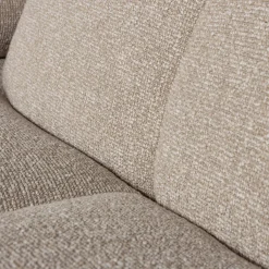 Hot WOOOD Mojo chaise longue bank rechts bouclé Beige melange