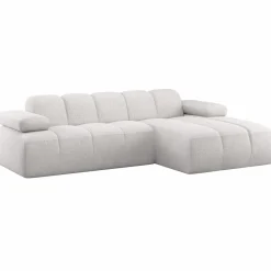 Outlet WOOOD Mojo chaise longue bank rechts bouclé ecru melange