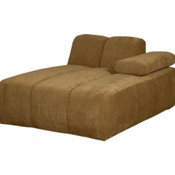 Best WOOOD Mojo chaise longue element rechts ribstof Honinggeel
